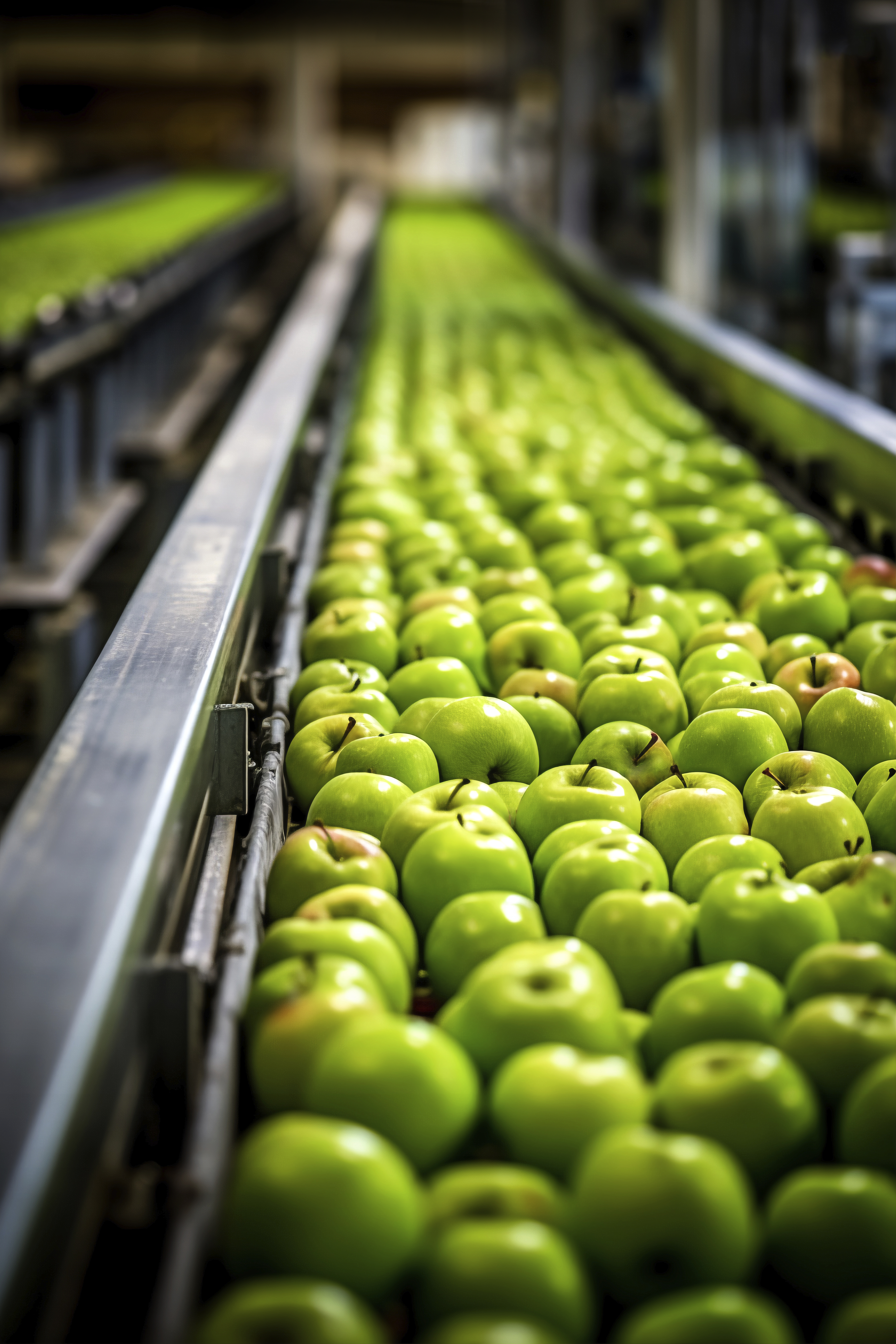 Industrial manufacturing facility with quality inspection and export-ready packaging process