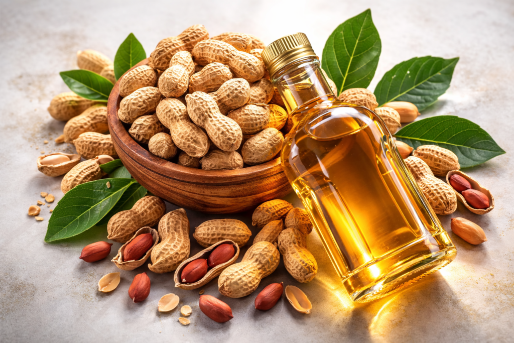 Cold pressed groundnut oil bulk supply