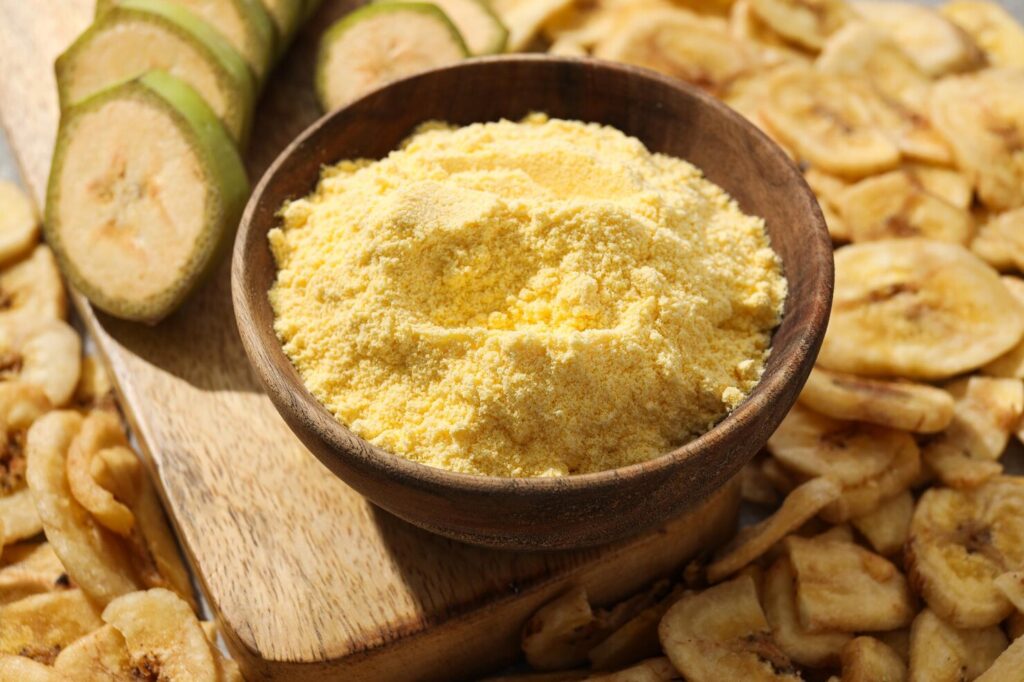 Smooth corn flour texture