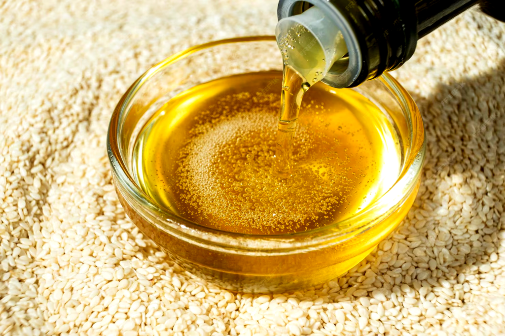 Trade quality white sesame oil